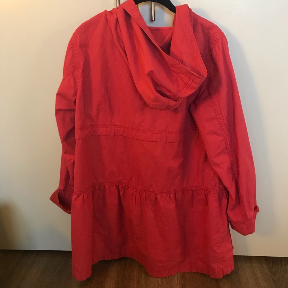 Gap Bright Red Mid Length Light Jacket - image 3